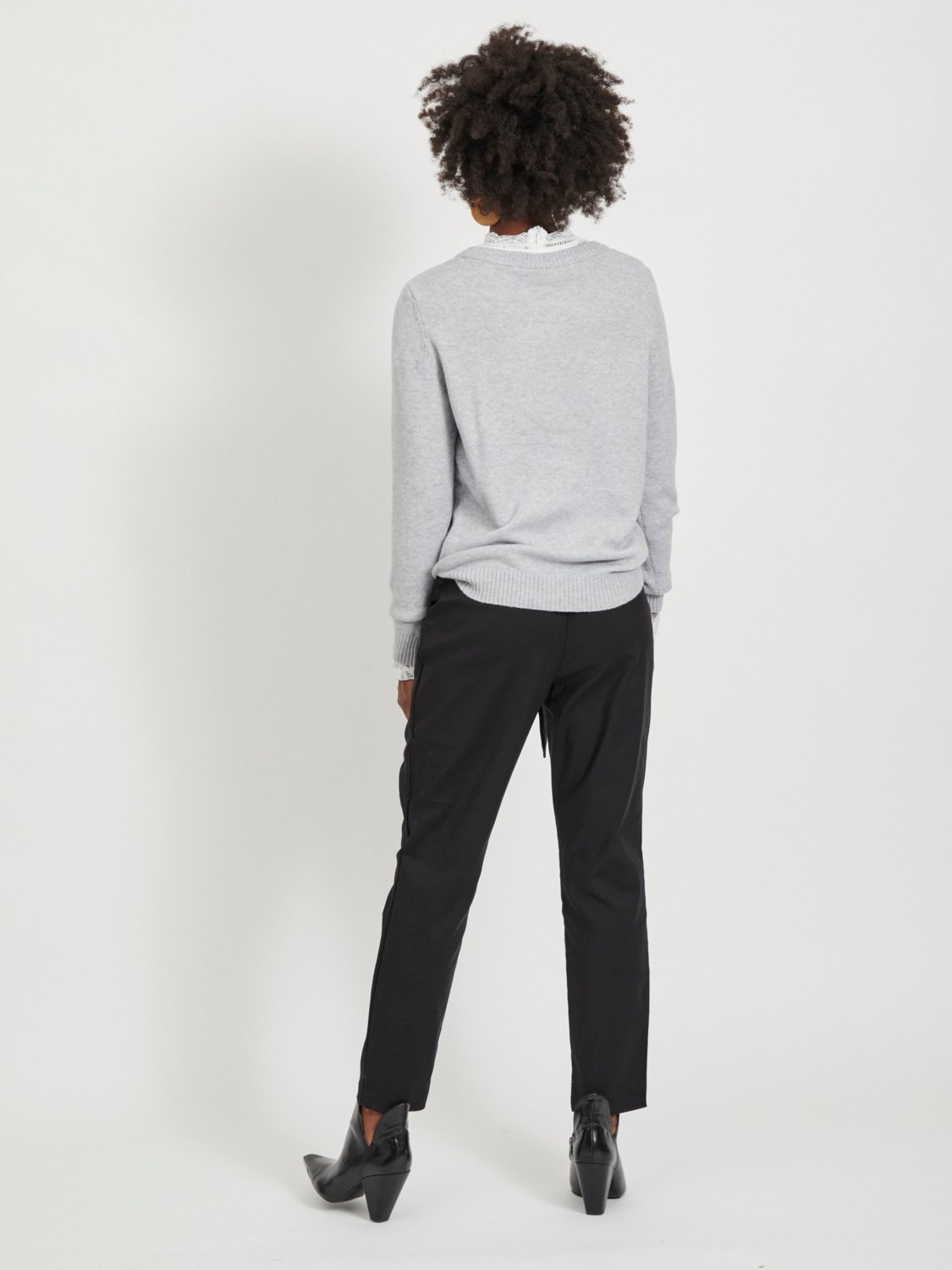 VIRIL Pullover - light grey melange - VERO MODA & VILA Bergvik